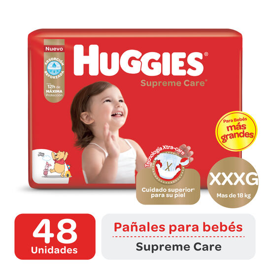 Pañales Huggies Supreme Care Cuidado Superior